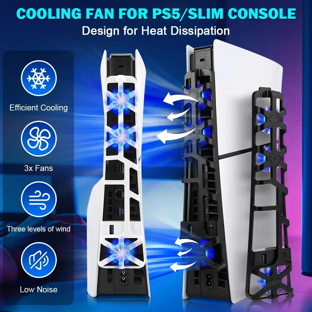 Air Cooling LED Pour Ps5 Slim