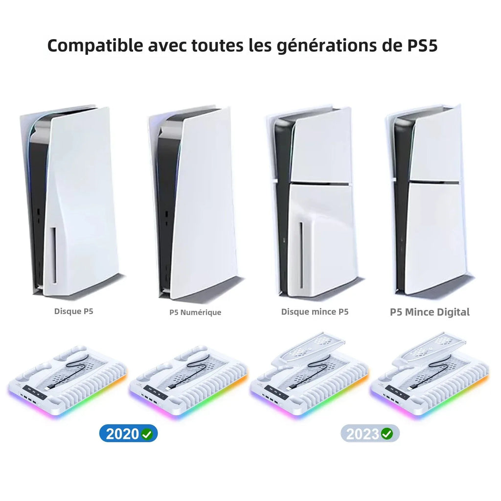GAMINJA PS5 Station De Refroidissement Et De Charge/Différents Modèles