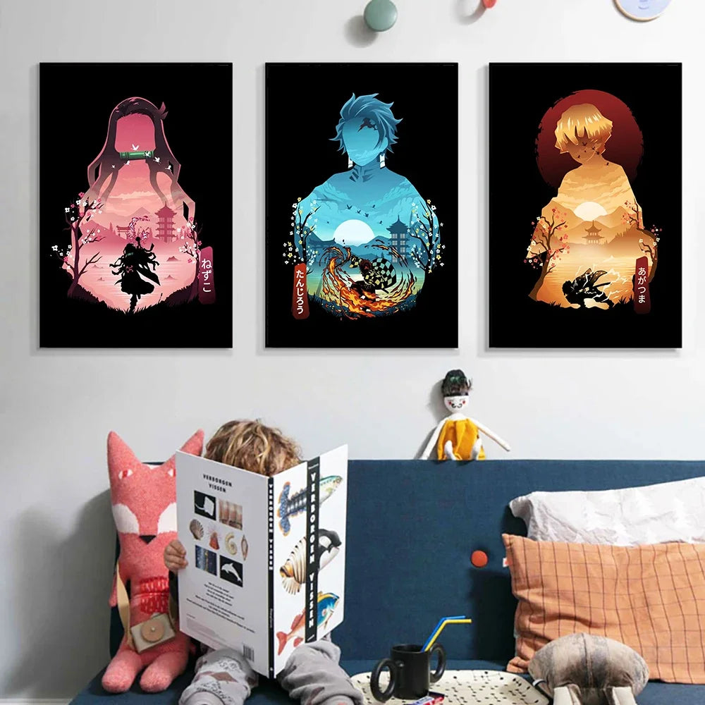 Demon Slayer-Posters Artistique 2025 Différents modèles/Tailles