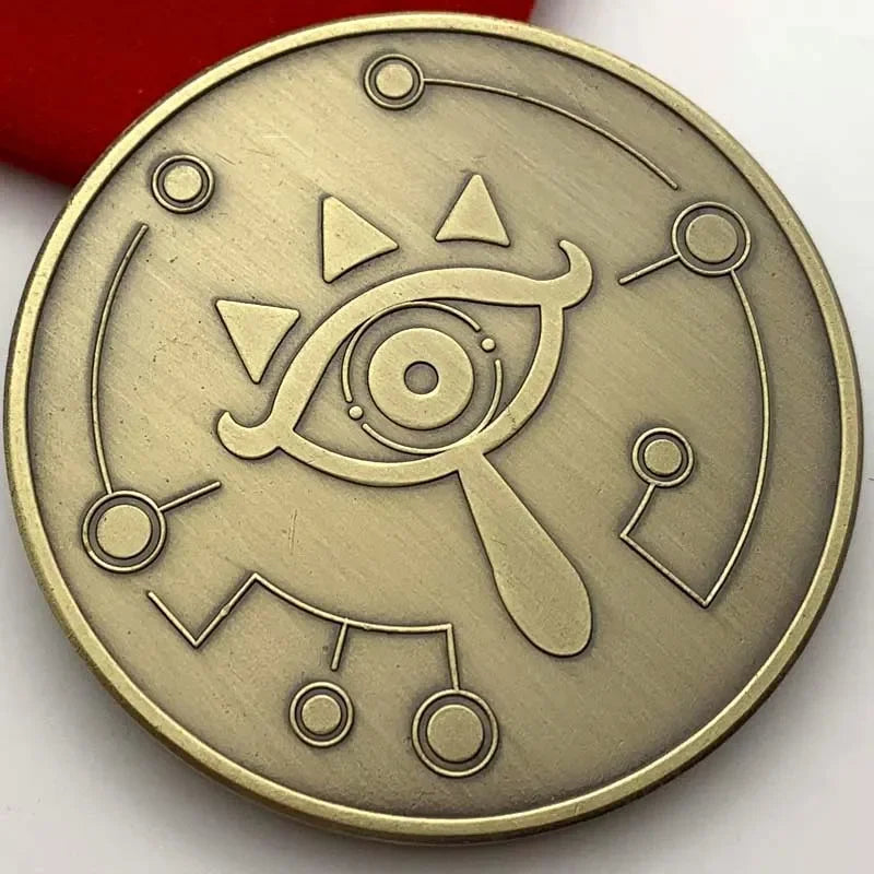 Zelda Pièce Commémorative De Collection 50mm en Bronze