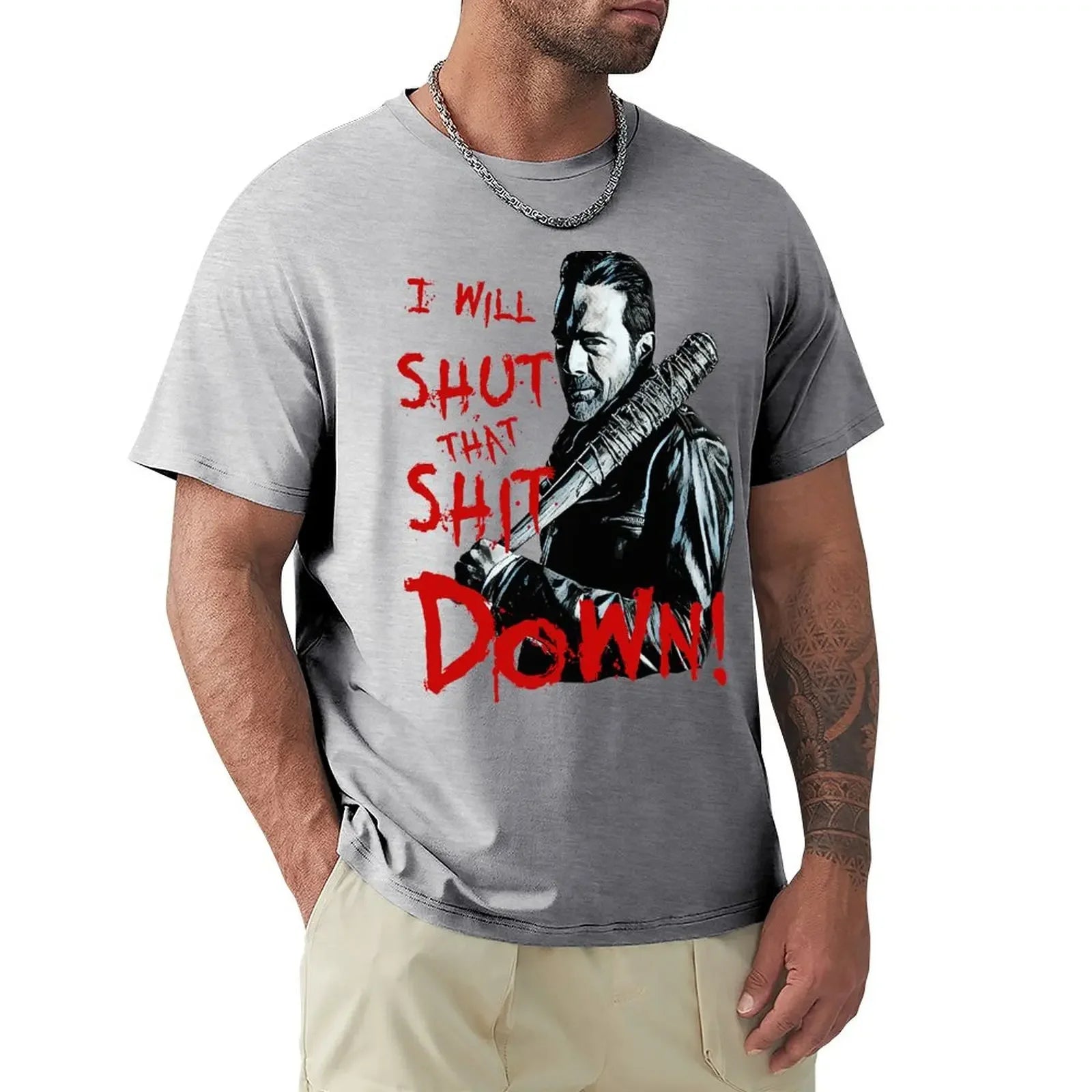 The Walking Dead-Negan  T-Shirts  100% Cotton Différents colories /Tailles