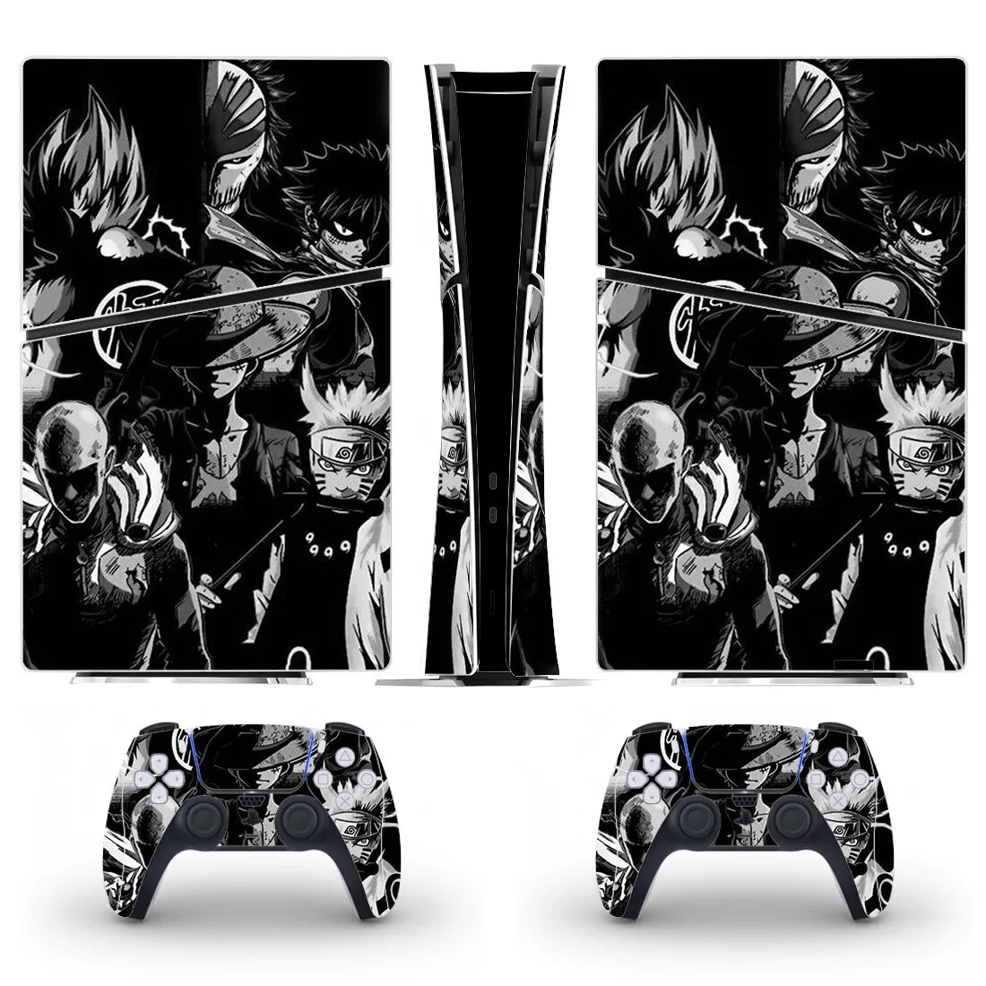 Skin Pour Ps5 Slim Digital  Multi Animé NB/Couleur
