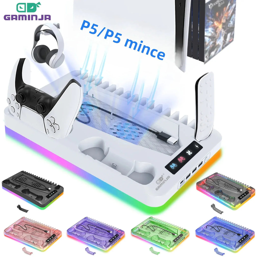 GAMINJA PS5 Station De Refroidissement Et De Charge/Différents Modèles