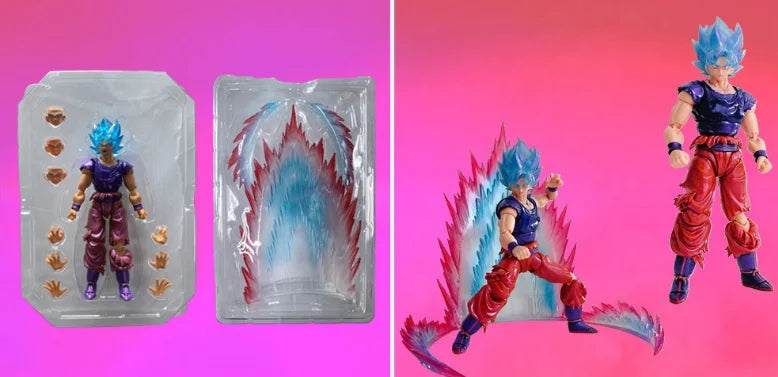 Dragon Ball z-Goku Blue KaioKen Articulé 17 Cm