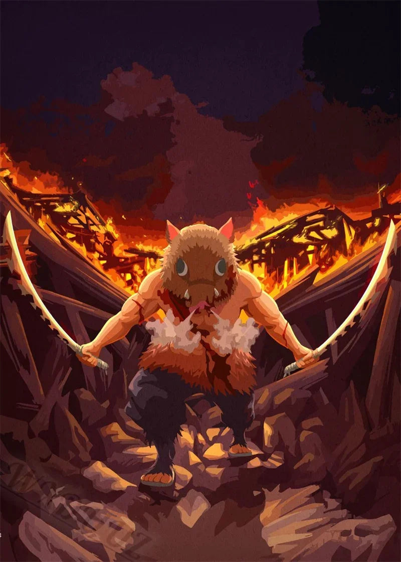 Demon Slayer-Magnifique impression 3D Différents Modèles/Tailles