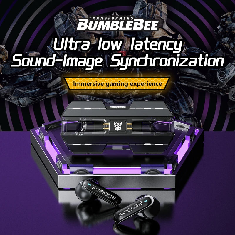 Transformers TF-T01 TWS Earphones Bluetooth 5.3 Wireless  HIFI Stereo  Gaming Music l Mode Earbuds