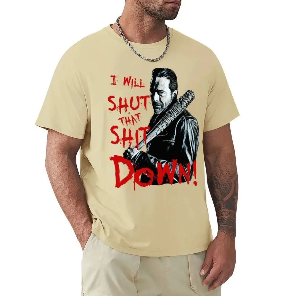 The Walking Dead-Negan  T-Shirts  100% Cotton Différents colories /Tailles
