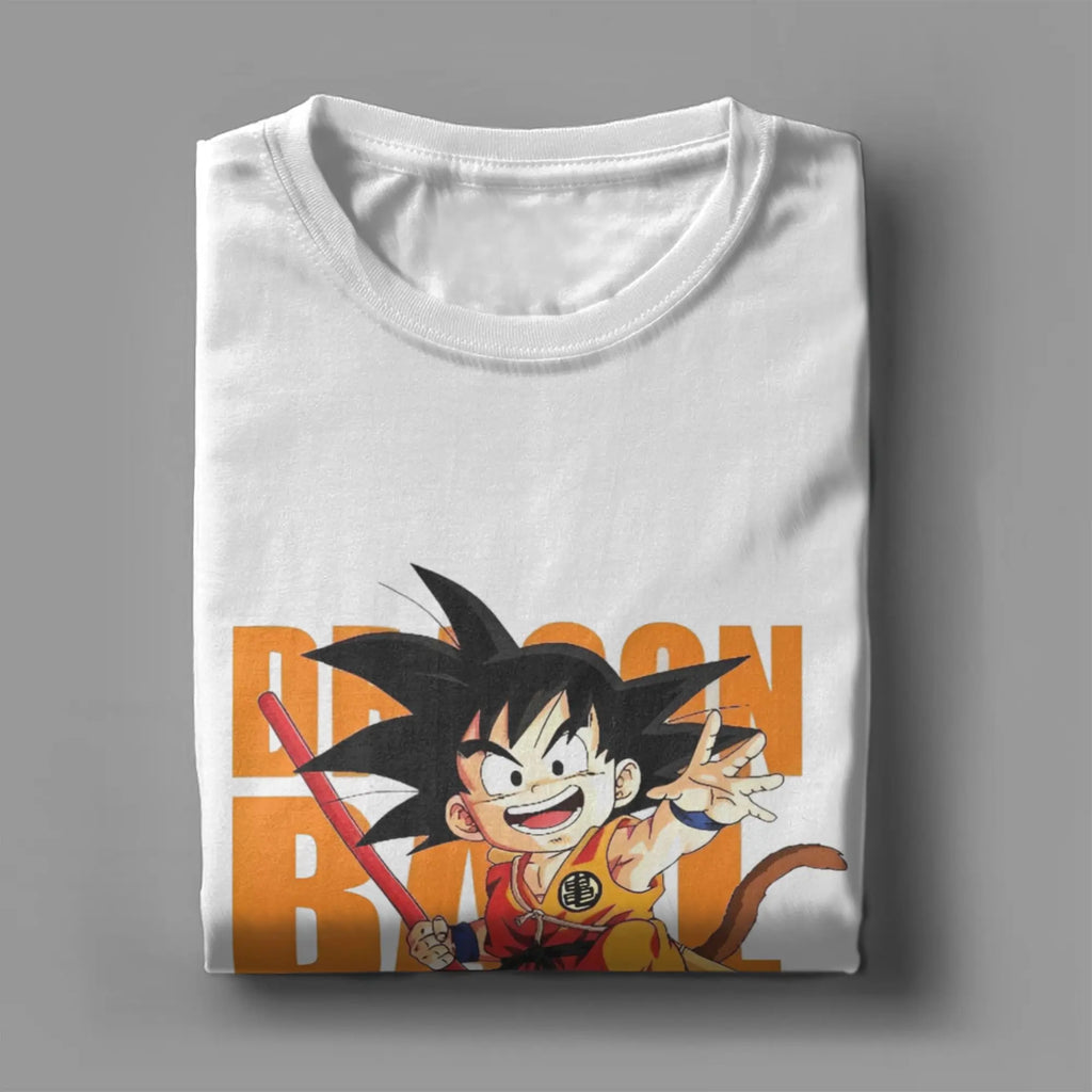 Dragon Ball Z T Shirts Men Women's Cotton Novelty T-Shirts Round Collar Super Saiyan Son Goku Tee Shirt Short Sleeve Clothing