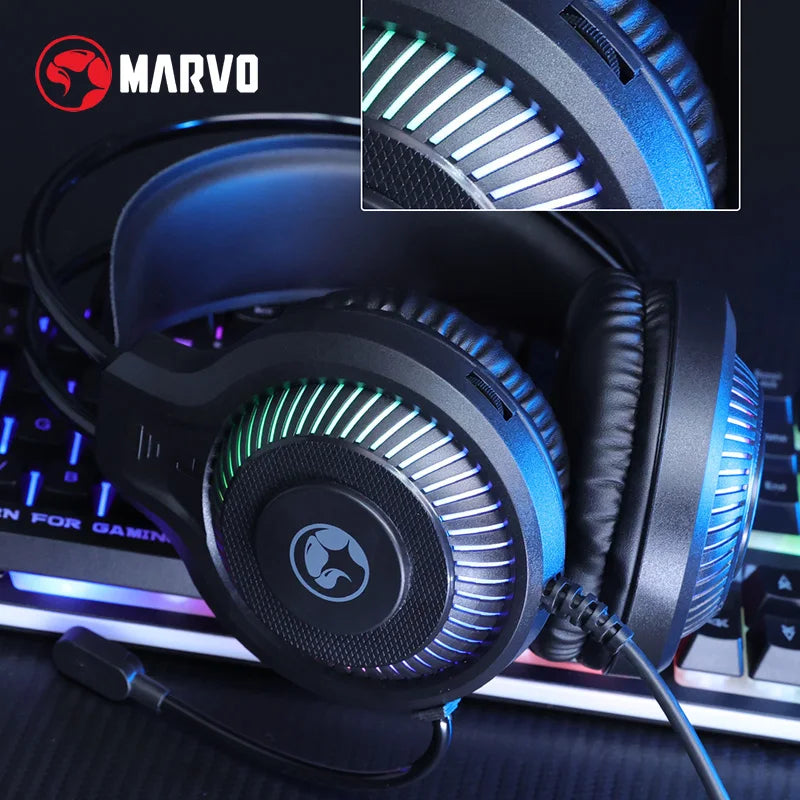 Ensemble Gamer-Clavier+Souris+Tapis+Casque Bluetooth USB