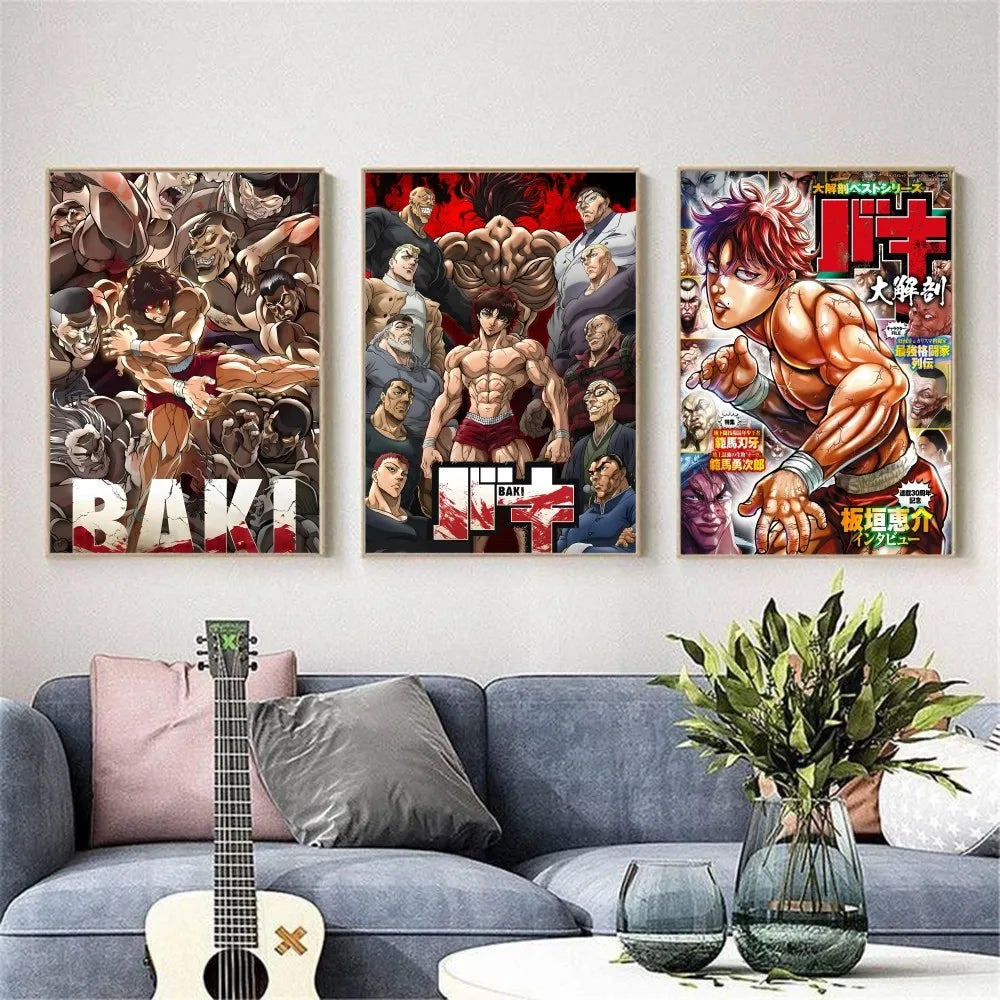 Baki- posters hd divers modèles/tailles